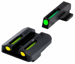 TruGlo TFO Day/Night Sight Set for Novak .260/.450 Yellow Rear Sight