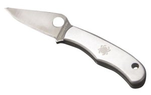 Spyderco Bug Slipit C133P Stainless Steel 1.27 In Plain Edge