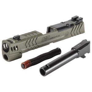 Smith & Wesson Carry Comp Optic Ready Slide Assembly Kit w/ Night Sights for M&P9 Shield / Shield Plus - Olive Drab Green