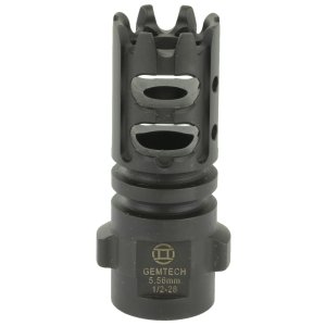 Gemtech 12152 Quickmount Muzzle Brake 223/5.56 1/2x28 Steel Black