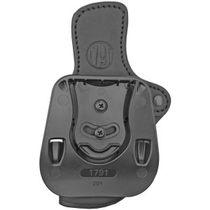 1791 Gunleather OR-PDH-2.4-SBL-R Optic-Ready Paddle Holster Stealth Black