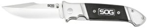 SOG Fielder FF38CP 3.30 In Folding Clip Point Plain Satin