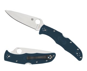 Spyderco C10FPK390 Endura Blue FRN Flat Ground K390 Steel Knife