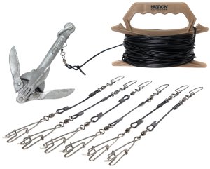 Higdon Outdoors 30340 Battleship Jerk Rig PVC Coated Steel Rust Proof