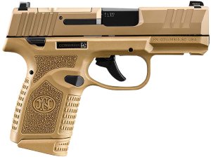 FNH 66-101423 Reflex 9mm Pistol 10+1 Tritium Sights FDE Polymer Rail
