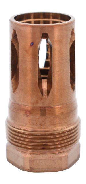 Rearden 10104 R2S Flash Hider 5/8x24 Thread, Heat Treated Gold Finish