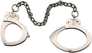 Smith & Wesson Nickel Leg Irons 1900 - 22 oz, 25.63", Silver, Two Sided Lock, Carbon Steel