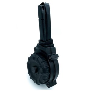 ProMag DRM-A57 9MM 50-Round Drum Magazine, Polymer, Black