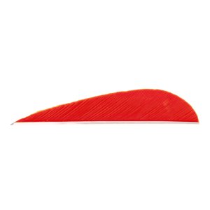Trueflight 1203 Parabolic Feathers Red 3" LW 100 Pack