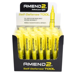 Amend2 G10 Self-Defense Pen Yellow 24-Pack Counter Display