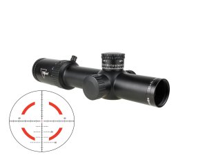 Trijicon Credo HX 1-10x28 34mm MOA Red Green Reticle Black