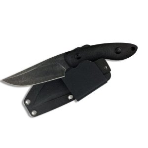 ABKT Elite AB004B Shadow Predator Knife, 3.5" D2 Blade, G10 Handle