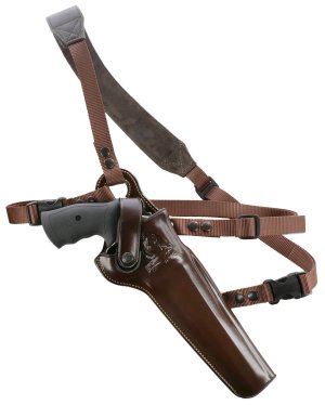 Galco KK172H Kodiak Chest Holster Havana Brown Leather Right Hand