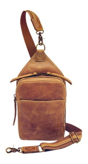 GTM GTM-CZY/106 Compact Sling Crossbody Caramel Buff