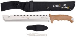 Camillus 19236-003 Carnivore 18" Machete, 12" Ti Bonded Blade, Sheath Included