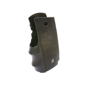 Pearce Grip 1911 Officer Compact Finger Groove Rubber Insert Black PGOM1