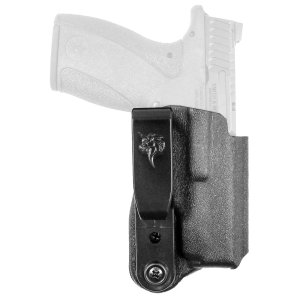DeSantis 137KJ5ZZ0 Slim-Tuk IWB Holster, Ambidextrous, Kydex, Black