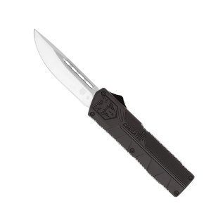 CobraTec Knives BCTLWDNS Lightweight 3.25 In OTF D2 Steel Black Knife
