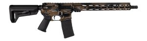 Shark Coast Tactical SCC101969ABRZ Anime-15 5.56 NATO 30+1 16" Black Nitride Threaded Barrel, Bronze Cerakote Aluminum Receiver w/Picatinny Rail, M-LOK Handguard, Magpul Collapsible Black Polymer Sto