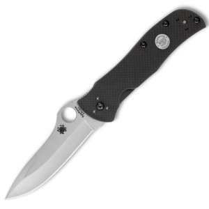 Spyderco Starmate C55G20CVP 3.74" Satin Plain Drop Point 1-Round