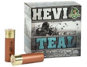 HEVI-Shot HS60006 HEVI-Teal 12Gauge 3" 1 1/4oz 6Shot 25 Per Box/10 Case