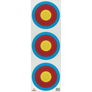 30-06 Outdoors TAR3V-100 3 Spot Vertical Paper Targets 100 Pack