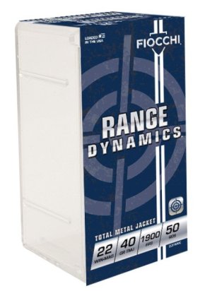Fiocchi 22FWMC 22WMR 40gr TMJ Field Dynamics Performance