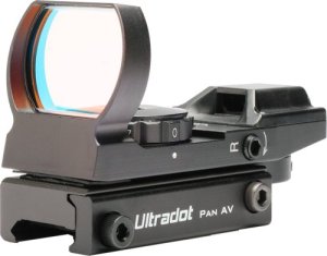 Ultradot Pan-A-V Reflex Sight 33mm Multi-Reticle Black, 112g, CR2032 Battery