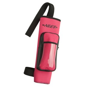 Neet NY-BQ-4 Youth Back Quiver Neon Pink RH Leather Grained Vinyl