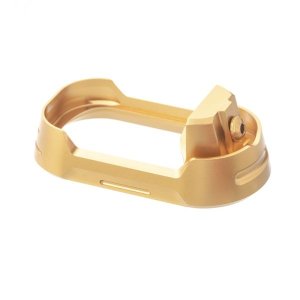 Tyrant Designs Magwell for Glock 19 / 23 Gen 5 Pistols Gold (Gold Screw)