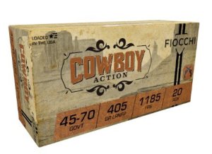 Fiocchi Cowboy Action 45-70 Govt 405 Grain LRNFP 20 Rounds