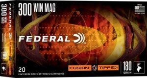 Federal Fusion F300WTFS3 300 Win Mag 180gr Bonded Soft Point 20 Rounds