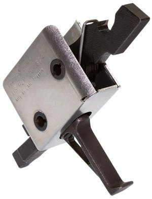 CMC 91507 AR-15 Drop-In Flat Trigger 3.5 lbs Black/Silver Finish