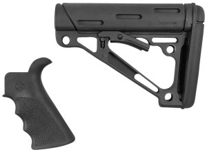 Hogue 15055 AR-15/M16 Grip & Collapsible Buttstock Kit Black