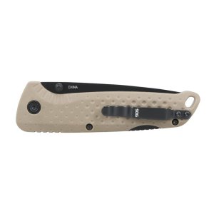 SOG Knives Adventurer LB Folding Knife 3 Drop Point Blade FDE