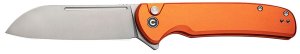 CIVIVI Chevalier II C20022B2 3.4" Orange Aluminum/Satin Button Lock