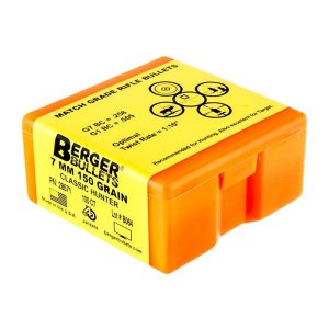 Berger 28571 7mm 150gr Hybrid Boat Tail Bullets 100/Box