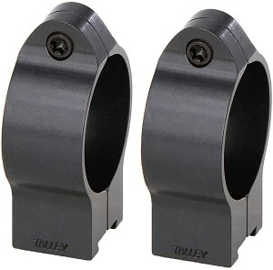 Talley 30CZRH 30mm Rings Black High Chromoly Steel 11mm Dovetail