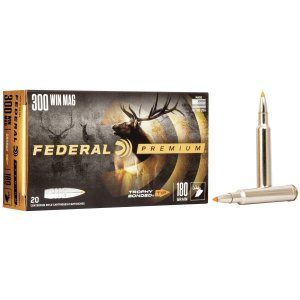 Federal Premium P300WTT1 300 Win Mag 180 Gr Trophy Bonded Tip 20 Rd