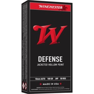Winchester USA10JHP 10mm 180gr JHP Ammo 50 Rounds