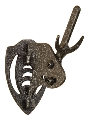 Skullhooker Mini Hooker Graphite Black Steel Skull Mount