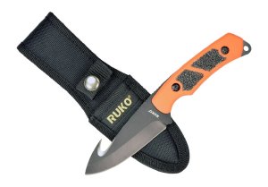 RUKO RUK0105BZ-CS 440A 3.25In Skinning Blade Orange Handle