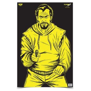 Birchwood Casey Eze-Scorer BC Bad Guy Black/Yellow 23" x 35" Paper Target