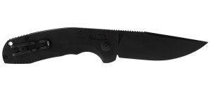 SOG 15-38-01-57 3.5" Drop Point D2 Black Scales Auto Knife