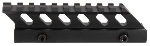 Aim Sports MT012H Riser Mount Black Anodized Aluminum 5" Picatinny Rail
