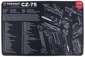 TekMat CZ-75 Cleaning Mat 11" x 17" Non-Skid Rubber Backing