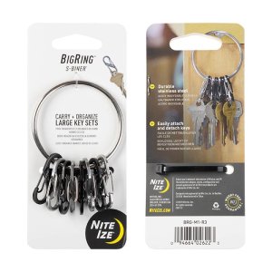 Nite-Ize Bigring Steel Split Key Ring Secure Fast-Access