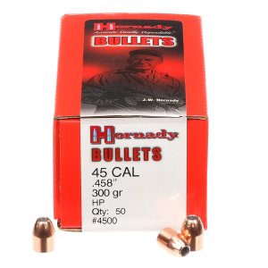 Hornady 4500 InterLock .458 Caliber 300 Grain HP Bullets