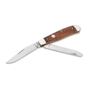 Boker TS 2.0 1095 Trapper Carbon Steel Rosewood Handle Lockback