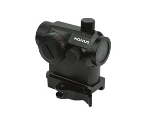 Konus Pro Nuclear 7214 1x22mm 3 MOA Red/Green Dot Reticle Matte Black